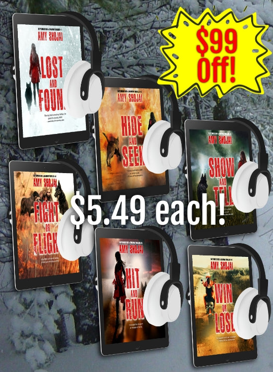6 Door-Buster Audiobook Thrillers $90 Off Deal!